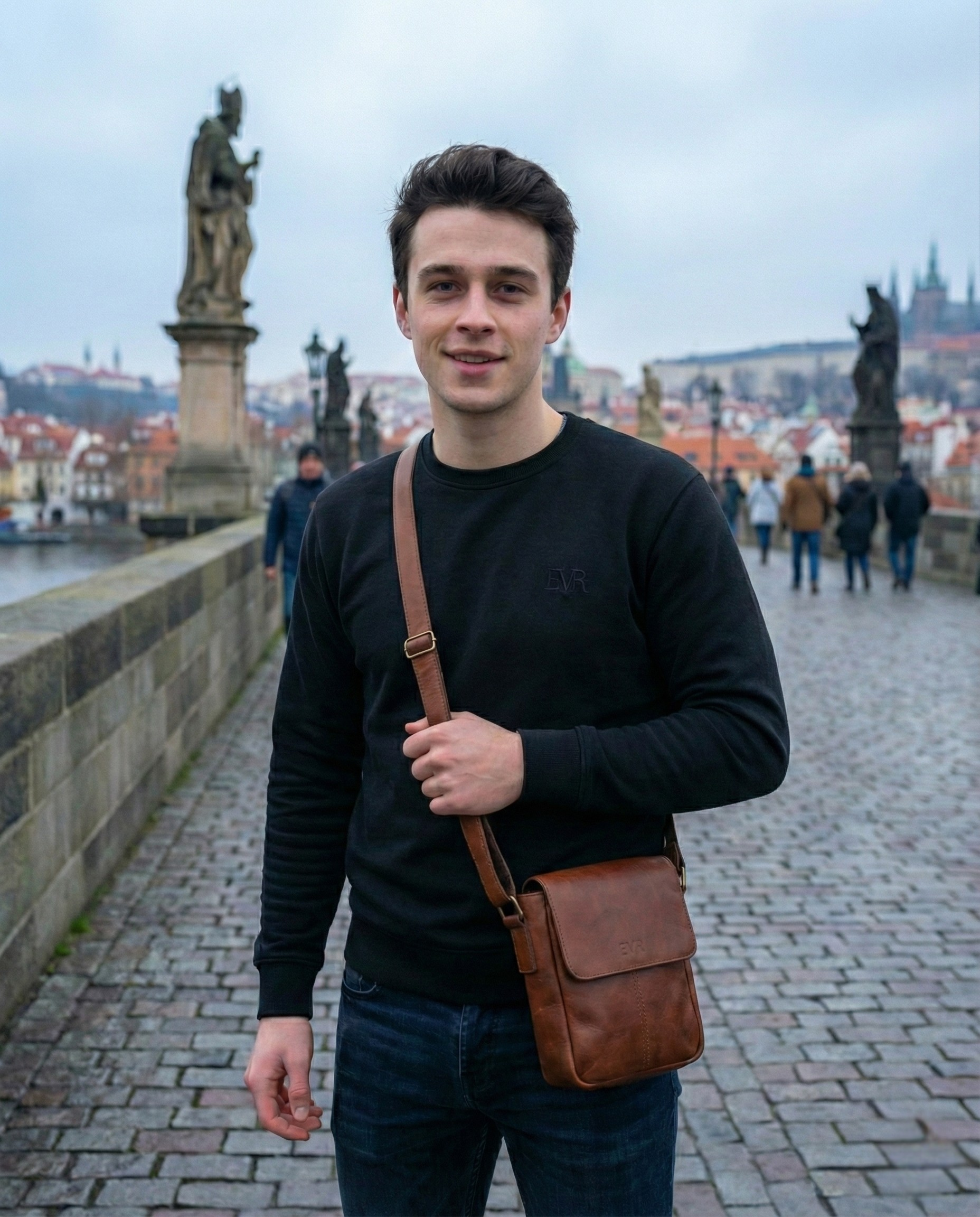 Samt Sweatshirt Pure Black